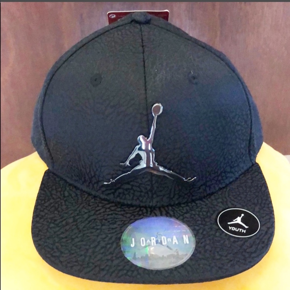 NIKE AIR JORDAN Jumpman  Black Youth Boy's Cap - Picture 3 of 4